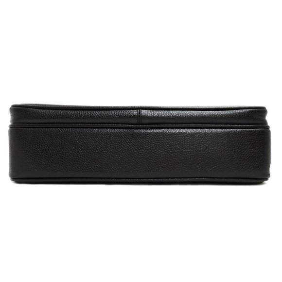 Chanel Black Leather with Gold Accent Chain Bag - Picture 4 of 9